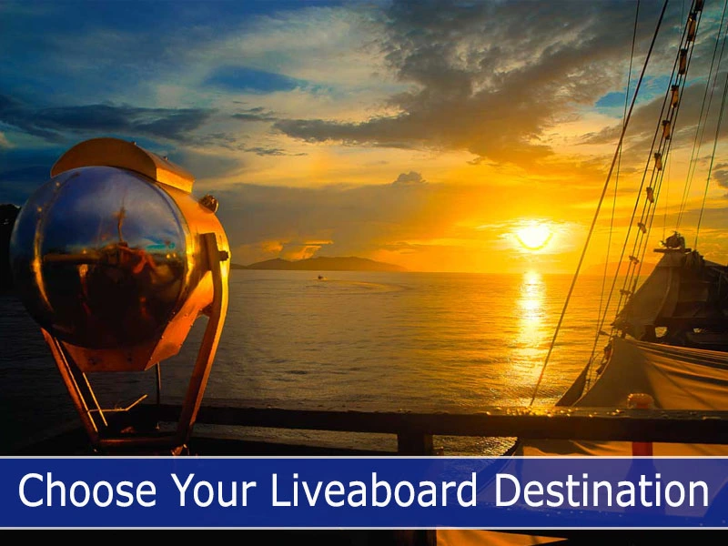 Enjoy the sunset from Liveaboard's deck when visiting the Komodo Dragons
